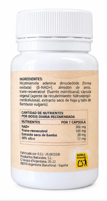 NAD + trans-resveratrol