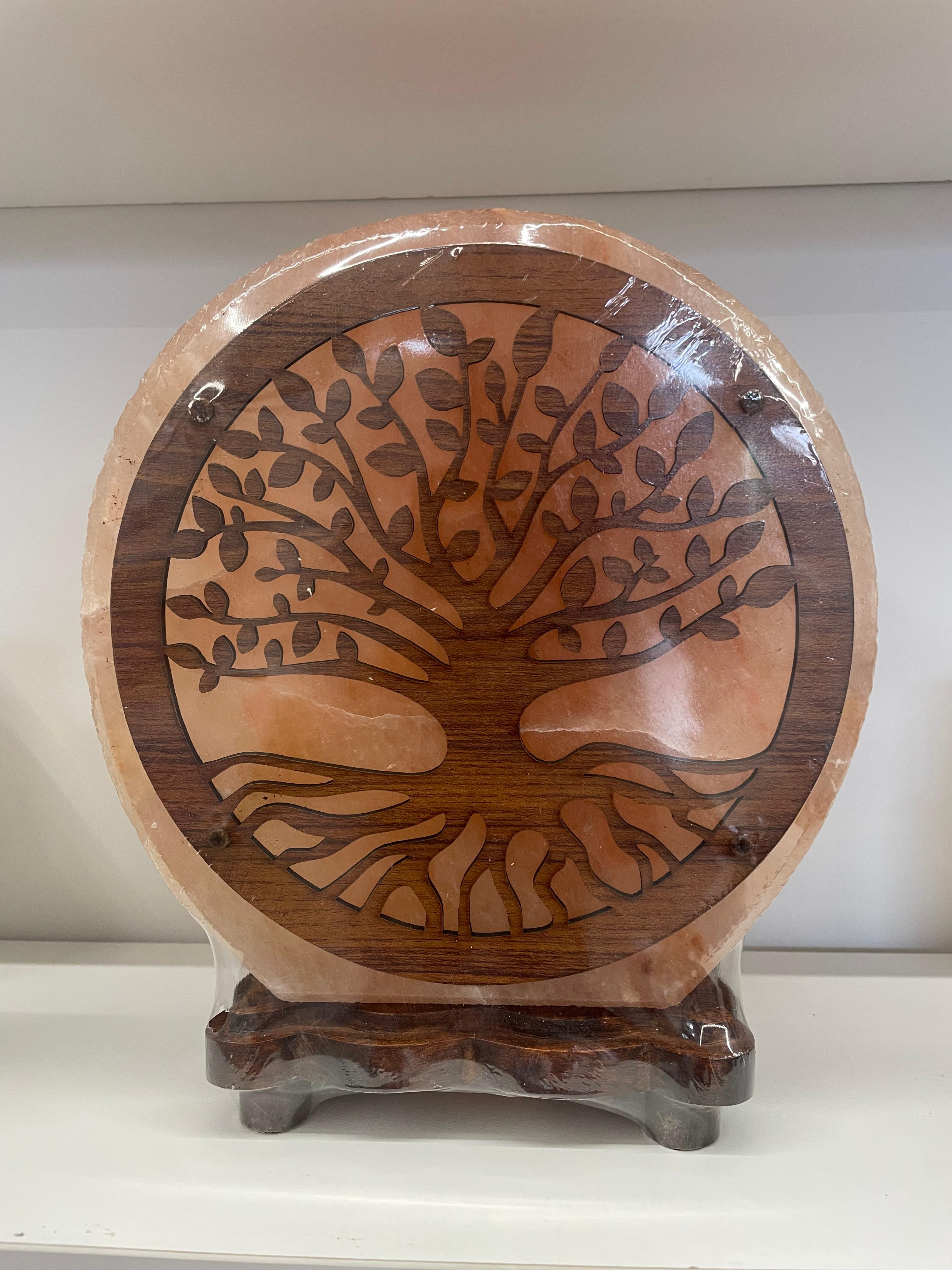 Lámpara de Sal Himalaya Árbol de la vida