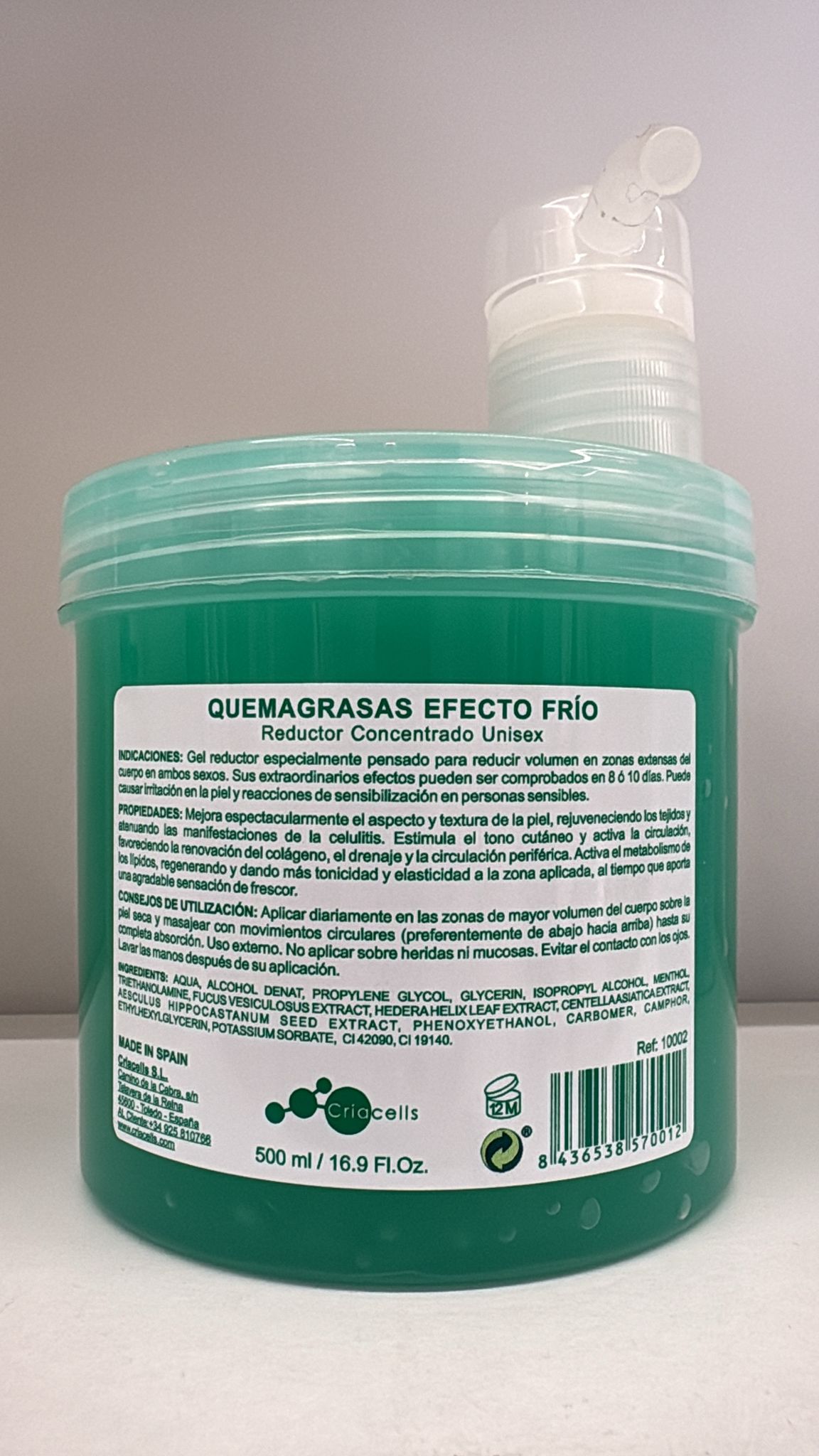 Quemagrasas efecto frio - LRM
