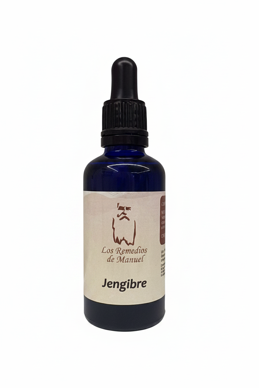 Jengibre Gotas - LRM con fondo blanco liso sin sombras