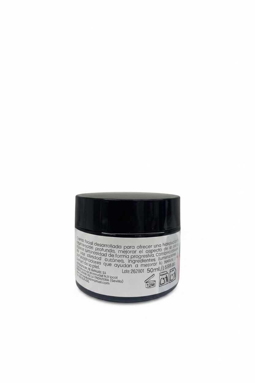 Crema facial iluminadora regeneradora - GR ORGANICS con fondo blanco