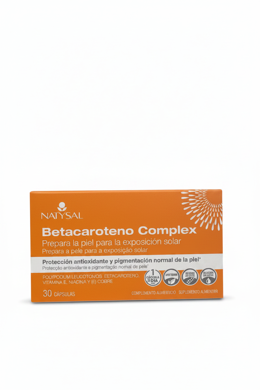 Betacaroteno Complex - Natysal con fondo blanco