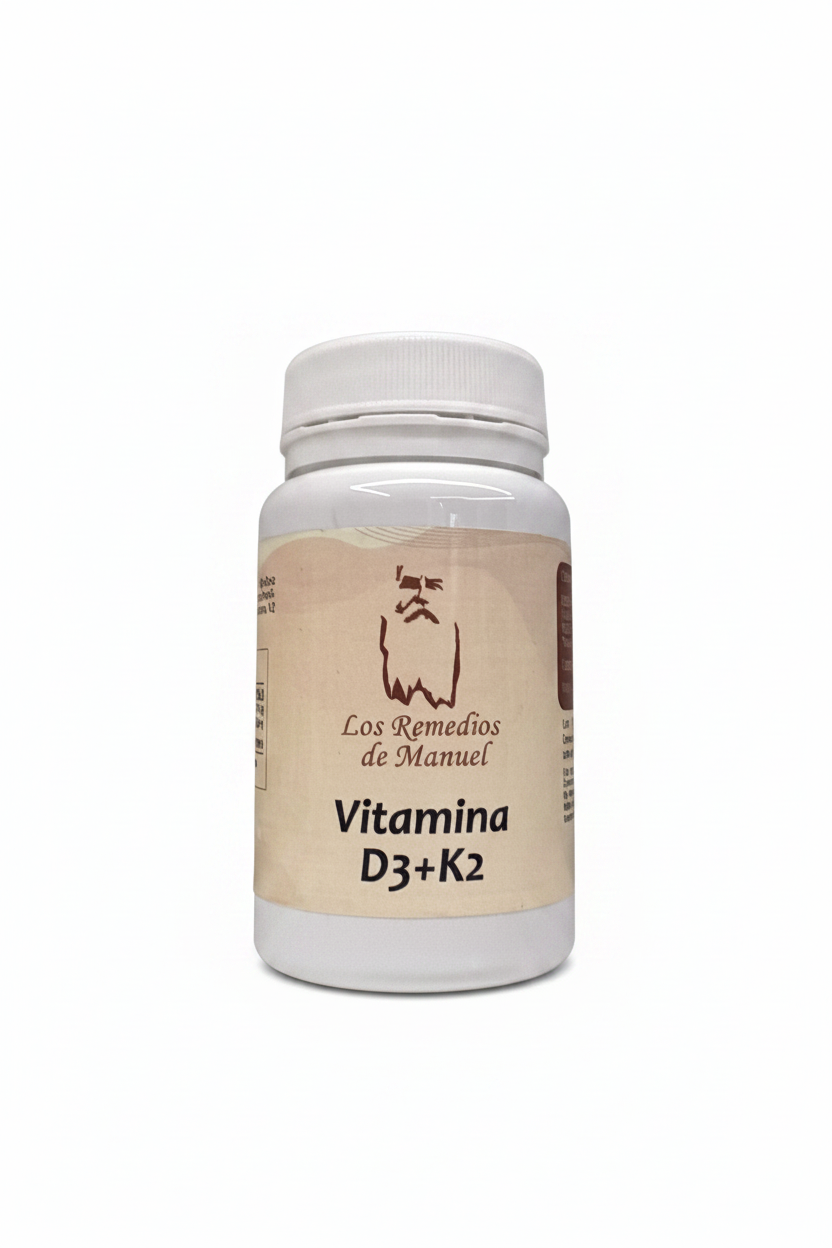 Vitamina D3+K2 - LRM con fondo blanco liso sin sombras