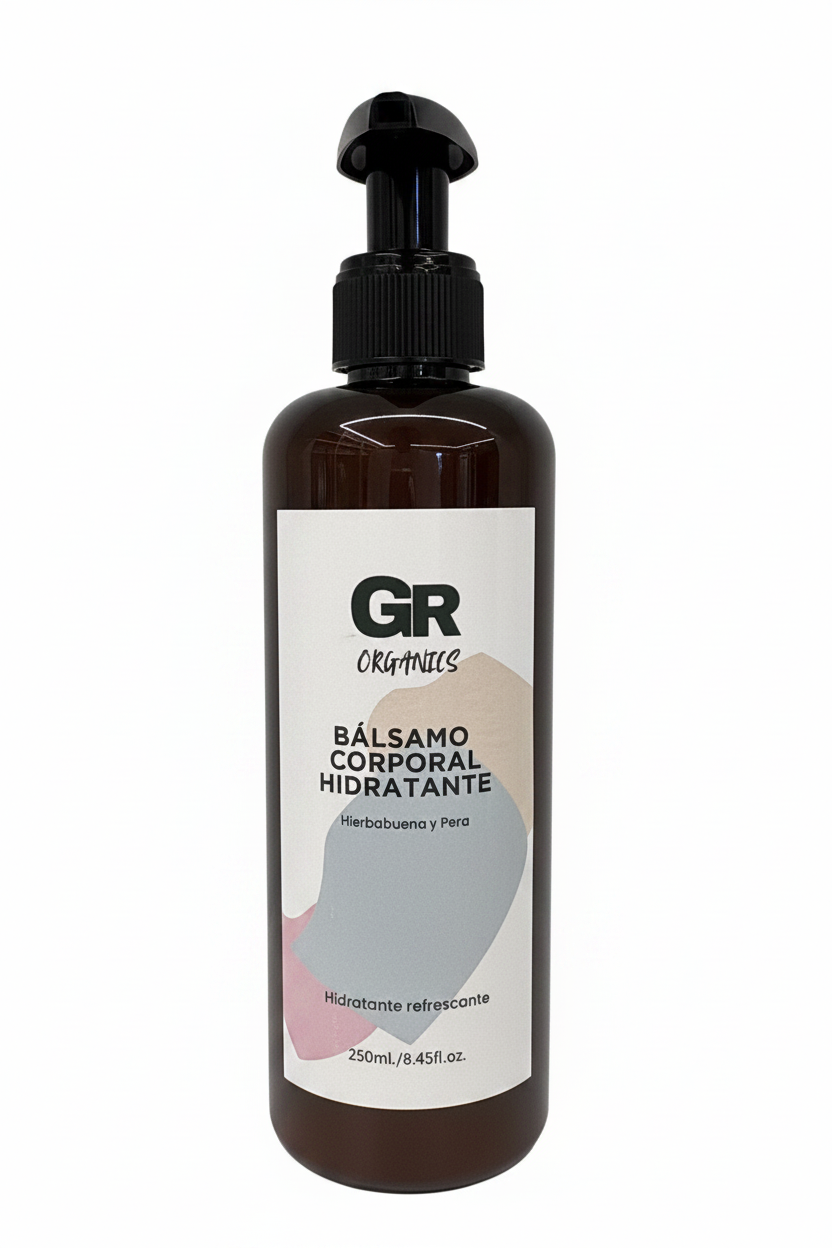 Balsamo corporal hidratante - GR ORGANICS con fondo blanco