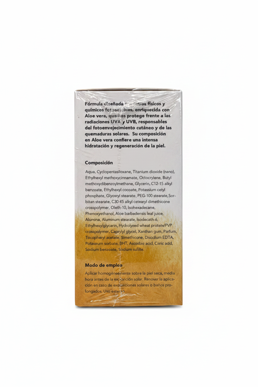Crema Solar Facial - Ebers con fondo blanco