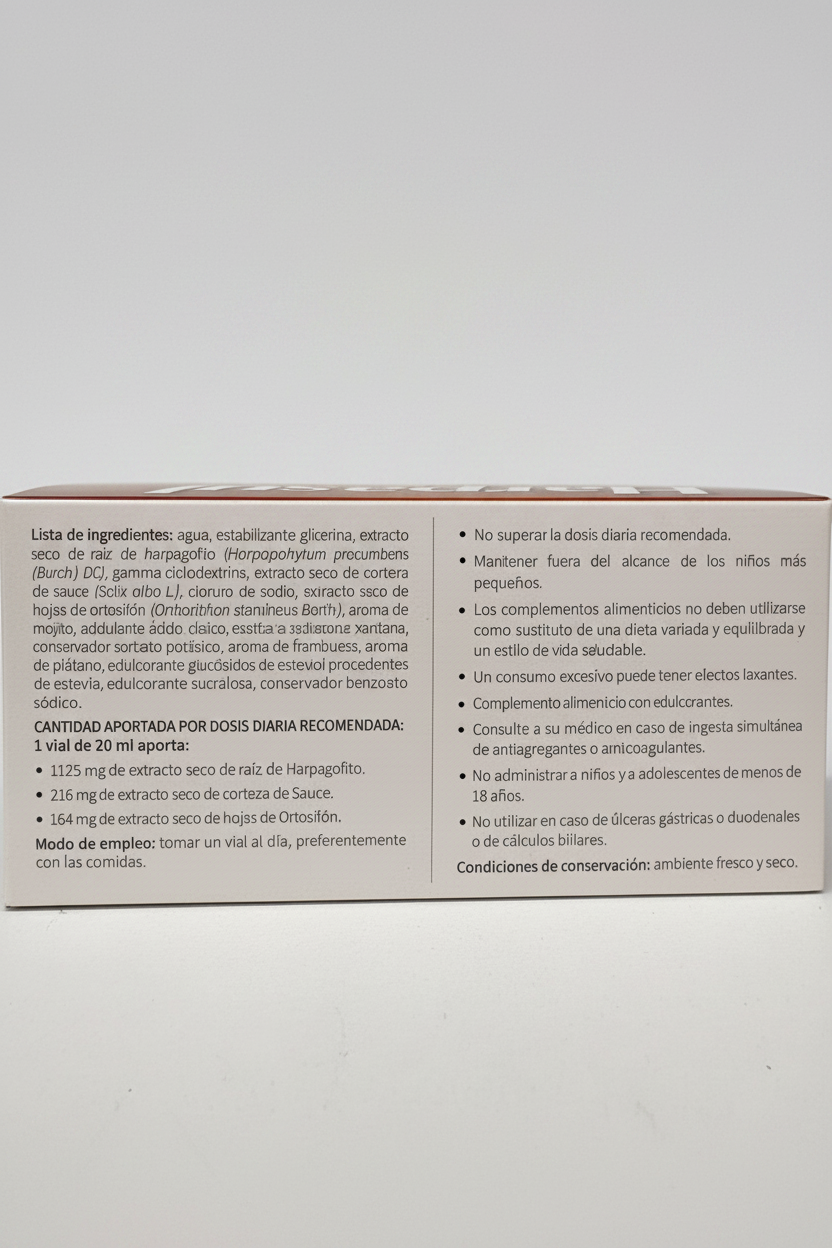 Harpasul Forte 20 Monodosis 20 ml con fondo blanco
