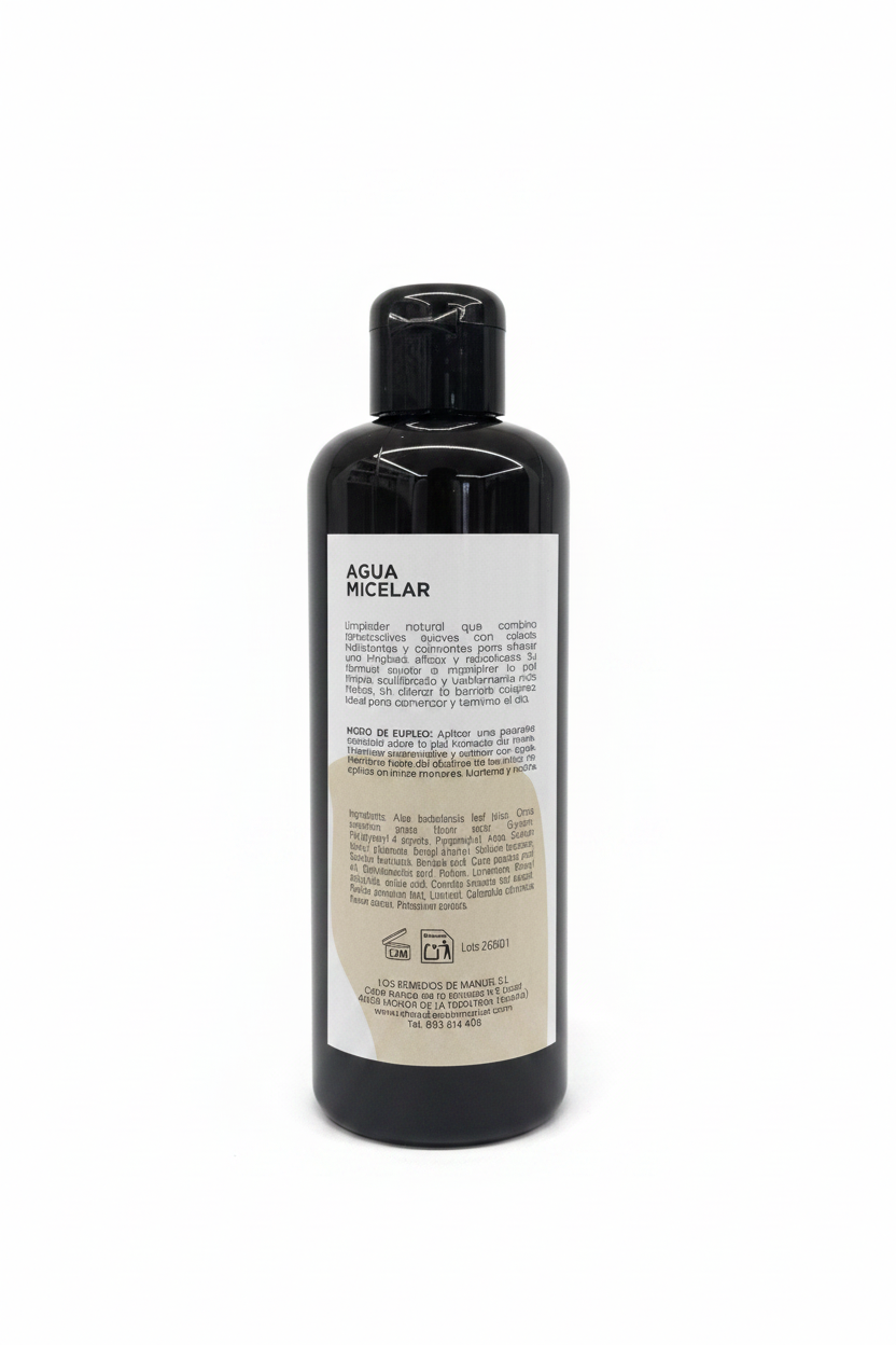 Agua micelar - GR ORGANICS con fondo blanco
