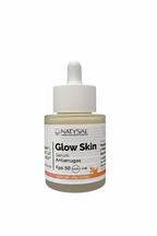 Serum Glow Skin FPS50 con fondo blanco