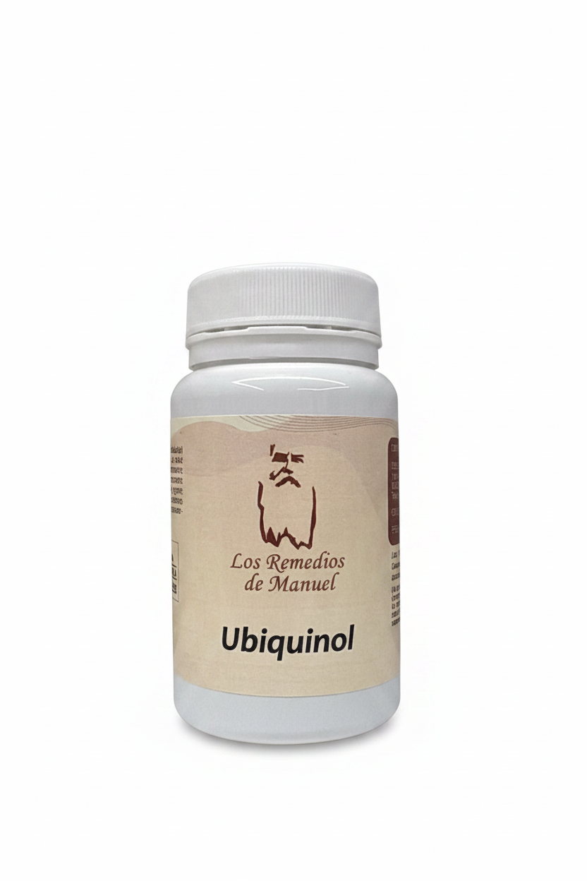 Ubiquinol - LRM con fondo blanco liso sin sombras