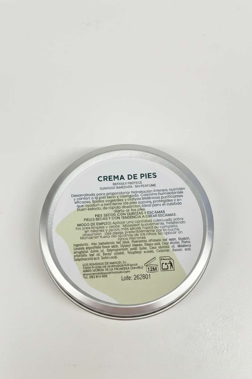 Crema de Pies - GR ORGANICS con fondo blanco