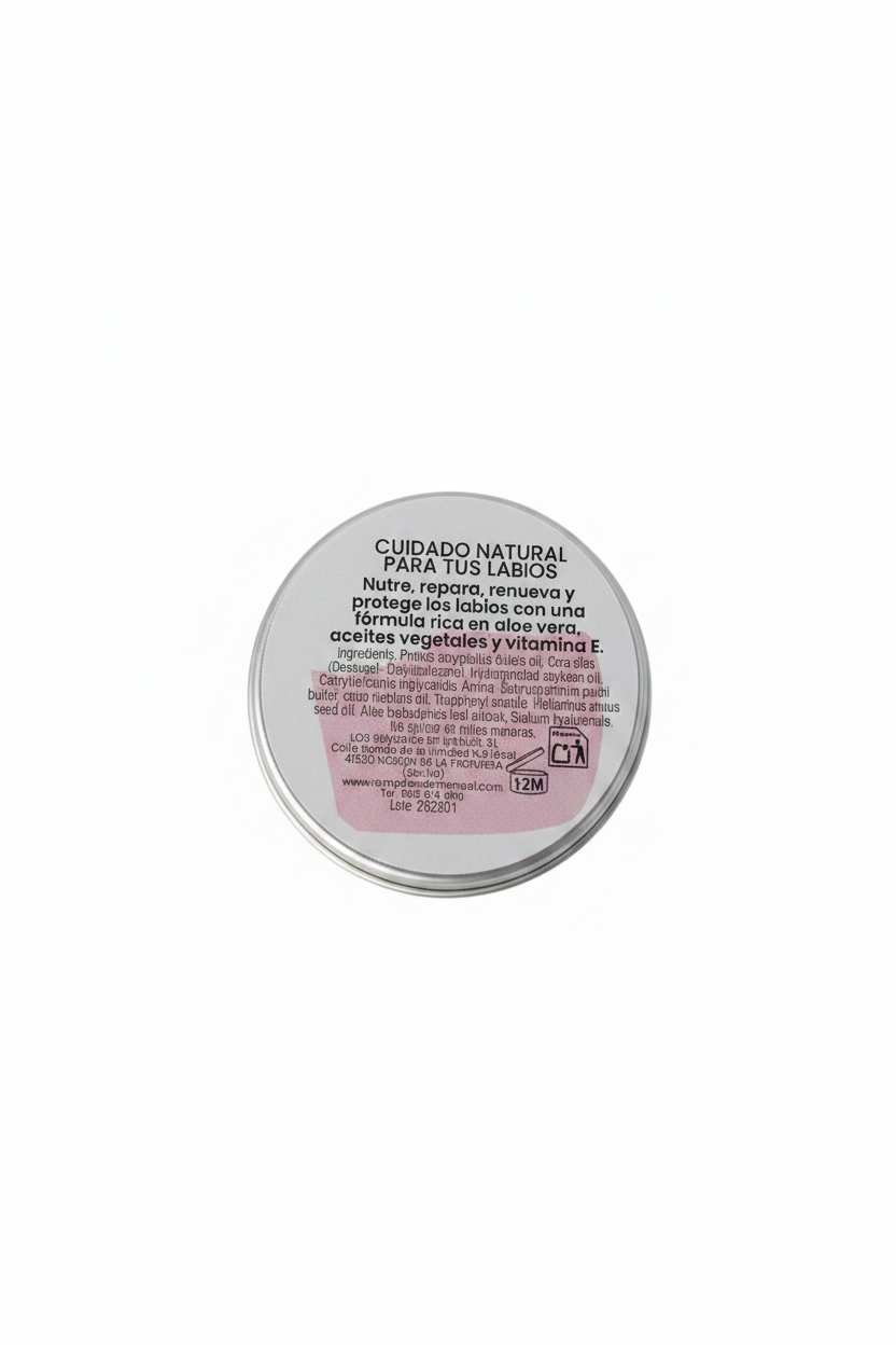 Balsamo labial hidratante - GR ORGANICS con fondo blanco