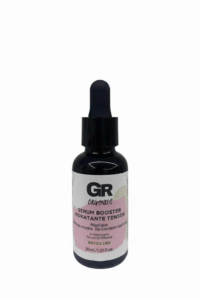 Serum Booster Hidratante tensor - GR ORGANICS con fondo blanco